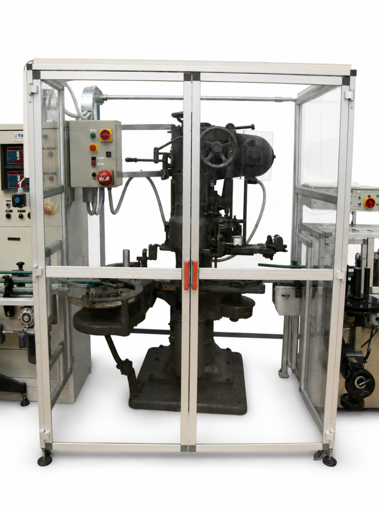 Macchinario automatico dopo l’installazione della struttura di protezione perimetrale